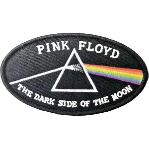 Image of Pink Floyd - Dark Side of the Moon Oval Black Border Standard Patch