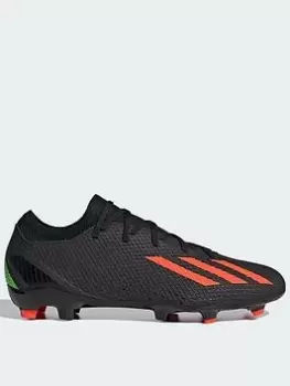 Image of adidas Mens X Speedportal.3 Firm Ground Football Boot - Black/Red, Black, Size 8, Men