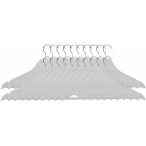 Image of Premier Housewares Matte White Clothes Hangers - Set of 20