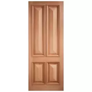 Image of Islington External Unfinished Hardwood 4 Panel Door - 762 x 1981mm
