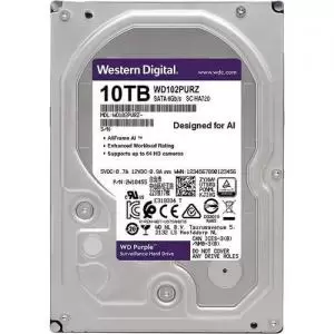 Image of Western Digital 10TB WD Purple Surveillance Hard Disk Drive WD102PURZ