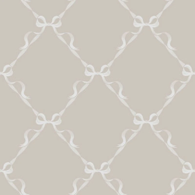 Image of Holden Decor Tied With A Bow Warm Grey Children's Wallpaper, Grey 14031