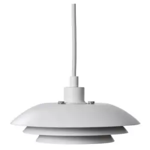 Image of Dyberg Larsen Dome Pendant Ceiling Light Matt White 20cm
