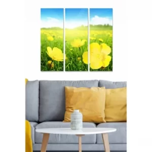 Image of MDF94426999 Multicolor Decorative MDF Painting (3 Pieces)