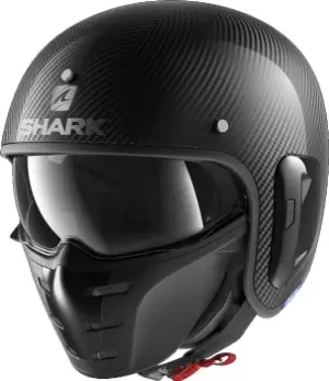 Image of Shark S-Drak 2 Carbon Skin Jet Helmet, black, Size S, black, Size S
