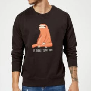 Image of Taking It Slow Today Sweatshirt - Black - 5XL