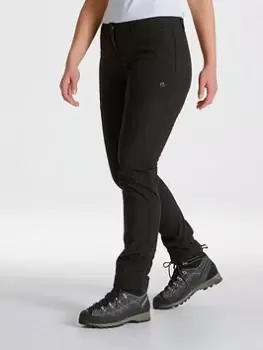 Image of Craghoppers Craghoppers Kiwi Pro Softshell Trouser Short Length - Black, Size 10, Women