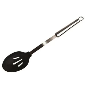 Image of Denby Black Silicon Head Slotted Spoon