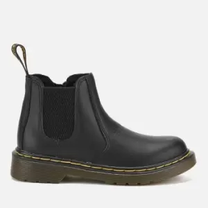Image of Dr. Martens Kids 2976 J Softy T Leather Chelsea Boots - Black - UK 1 Kids