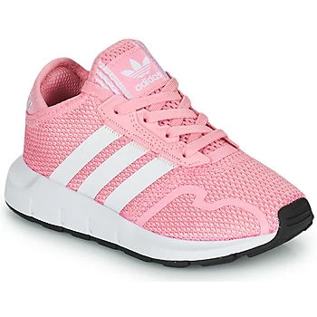 Image of adidas SWIFT RUN X C Girls Childrens Shoes Trainers in Pink