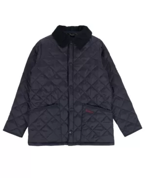 Image of Barbour Boys' Liddesdale Quilted Jacket - Navy - XL (12-13 Years)