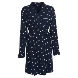 Image of Barbour Womens Dotty Robe Navy Small