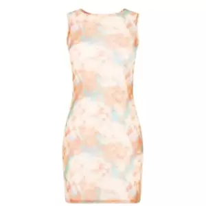 Image of Daisy Street Mesh Mini Dress - Multi