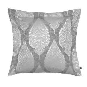 Image of Prestigious Textiles Treasure Leaf Cushion Cover (50cm x 50cm) (Chrome)