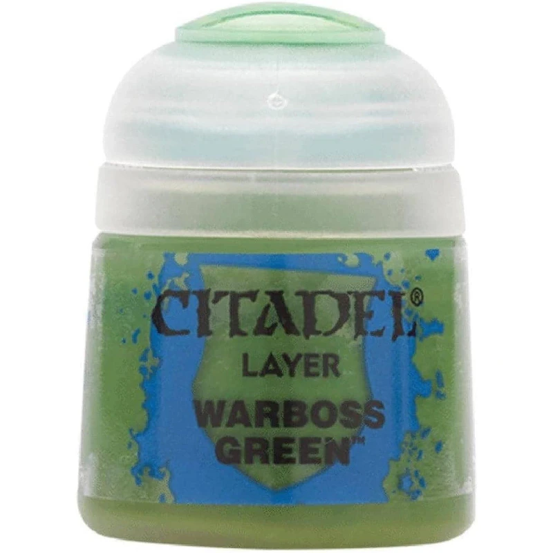 Image of Citadel Games Workshop Colour Layer: Warboss Green (12ml) Paint Multi