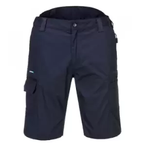 Image of Portwest Mens KX3 Ripstop Shorts (36S) (Dark Navy) - Dark Navy