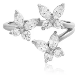 Image of Olivia Burton OBJMBR09 Sparkle Butterfly Cubic Zirconia Ring Jewellery