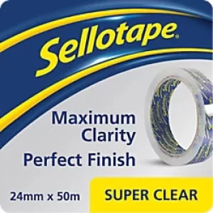 Image of Sellotape Tape PP (Polypropylene) 24mm x 50 m Transparent