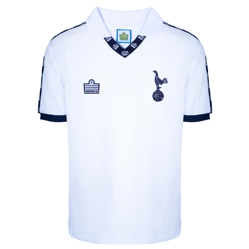Image of Score Draw Tottenham Hotspur 1978 Admiral Retro Shirt SPURS78HADMPKSS-XS XS Mens Sportswear