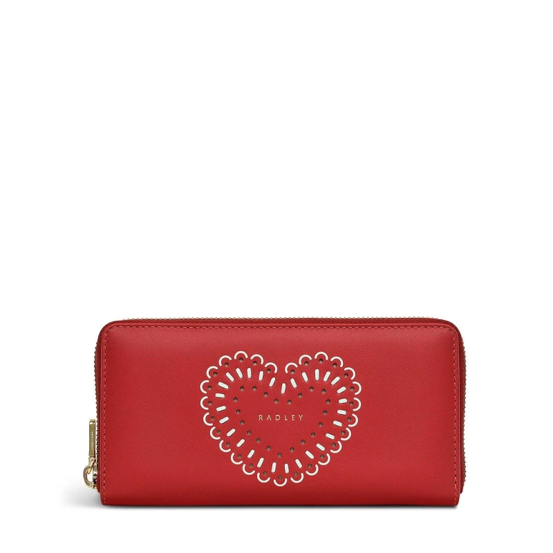Image of RADLEY Valentines Leather Purse - Red Red One Size