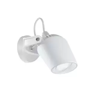 Image of Minitommy 1 Light Outdoor Wall Spotlight White IP66, GU10
