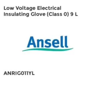 Image of Ansell LOW VOLTAGE ELECTRICAL INSULATING GLOVE (CLASS 0) 9 L