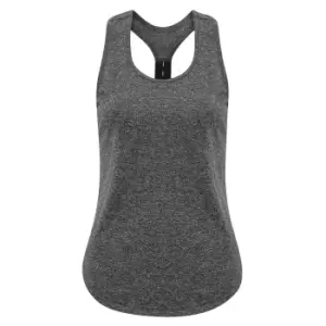 Image of Tri Dri Womens/Ladies Performance Strap Back Vest (L) (Black Melange)