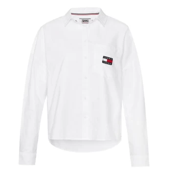 Image of Tommy Jeans Badge Shirt - WHITE
