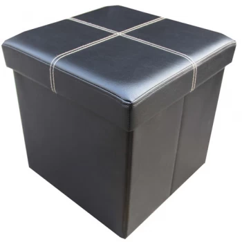 Image of Packmate Faux Leather Single Seat Ottoman with Storage