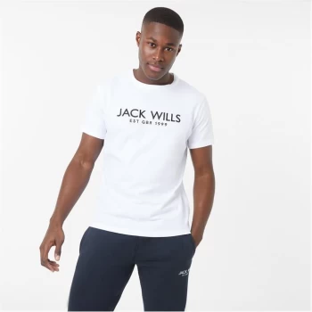 Image of Jack Wills Carnaby Logo T-Shirt - White NG