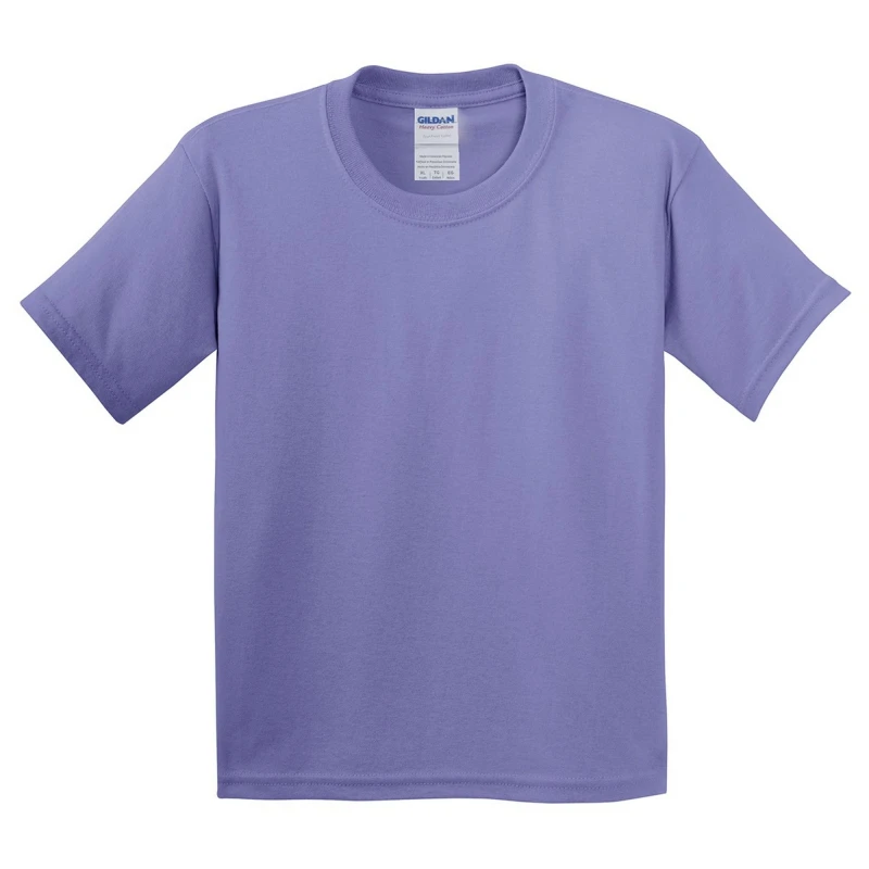 Image of Gildan Heavy Cotton T-Shirt Pack of 2 in Violet Size: XS Violet Unisex XS