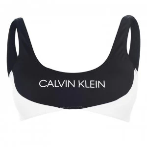 Image of Calvin Klein Colour Block Bikini Bralette - Black