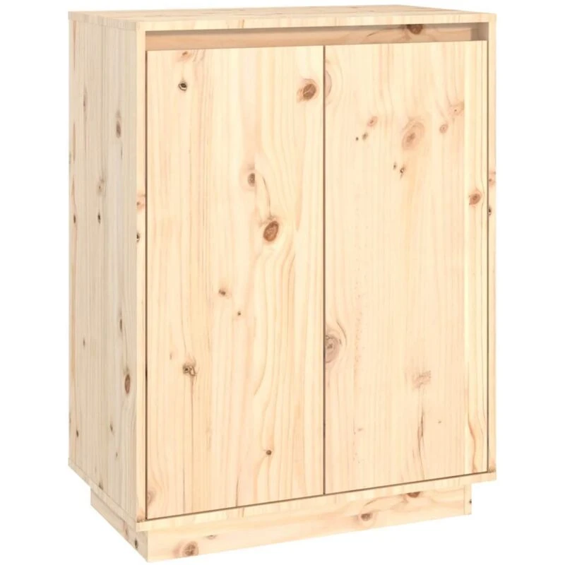 Image of VIDAXL Shoe Cabinet 60x35x80cm Solid Wood Pine Vidaxl 8720286841228