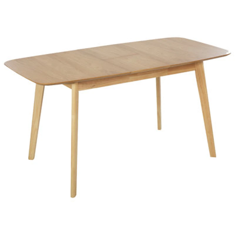 Image of Beliani Extending Dining Table Madox Light Oak 120/150 Cm 75 Cm