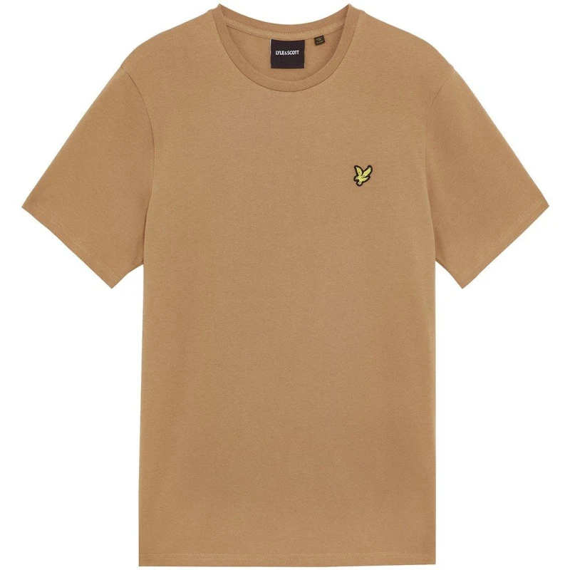 Image of Lyle and Scott Basic Logo T Shirt Tigers Eye male M