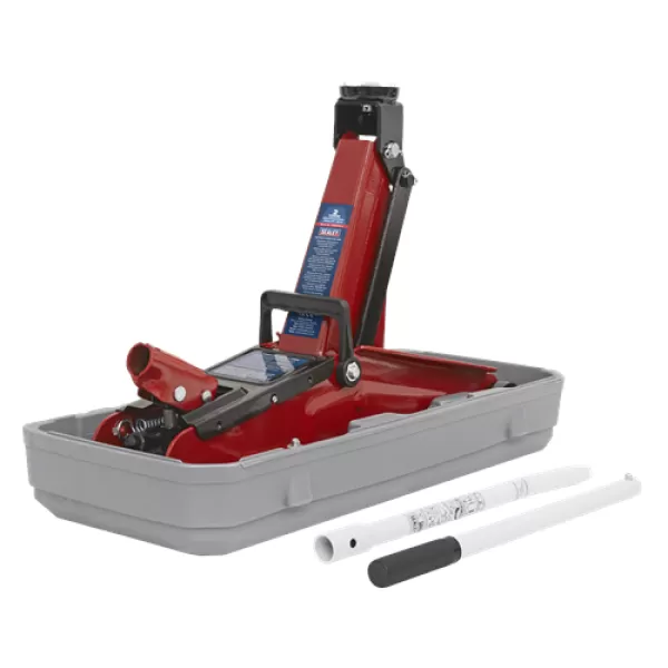 Image of Sealey Trolley Jack 2 Tonne Short Chassis with Storage Case 1100CXD