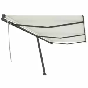 Image of Vidaxl - Freestanding Manual Retractable Awning 600x300cm Cream Cream