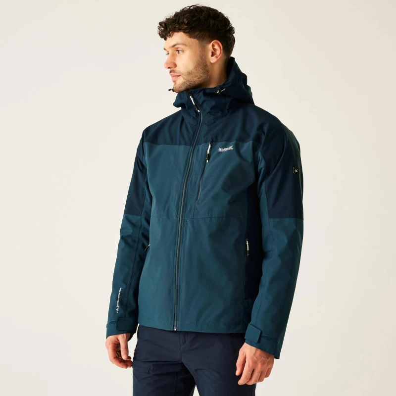 Image of Regatta Regatta Men Wentwood Waterproof 3 in 1 Jacket in Blue Size: X-Large Blue XL Male 5063516128922