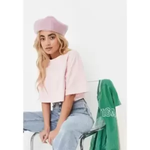 Image of Missguided Skirt with Draped Panel - Pink