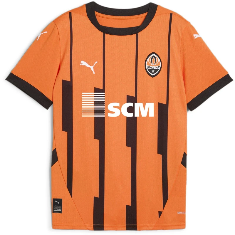 Image of Puma FC Shakhtar Donetsk Home Shirt 2024 2025 Juniors - Orange Orange 7 - 8 Years