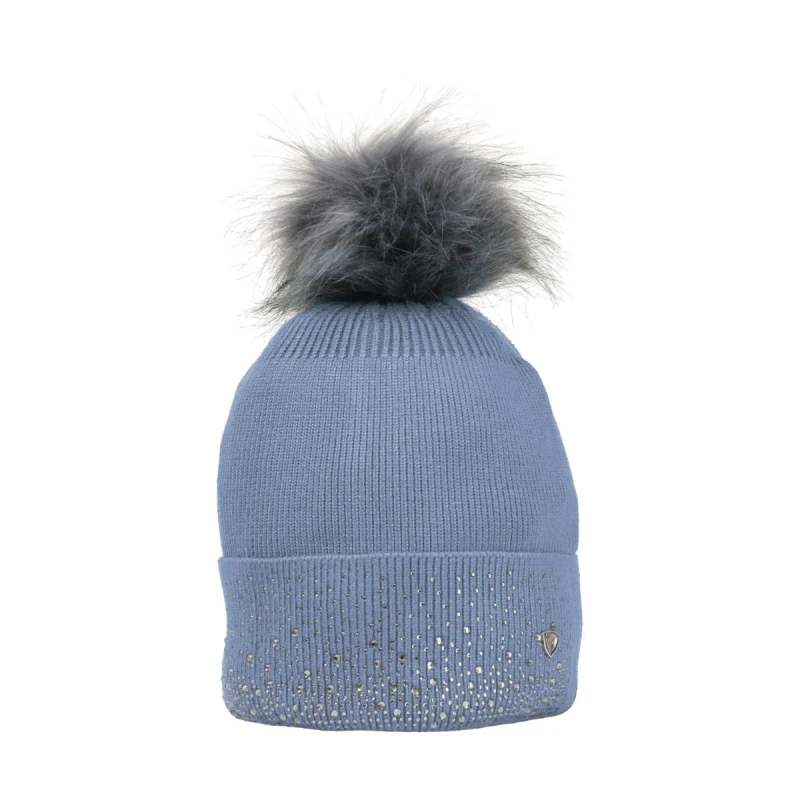 Image of Hy Synergy Diamante Beanie in Duck Egg Blue Duck Egg Blue Unisex One Size