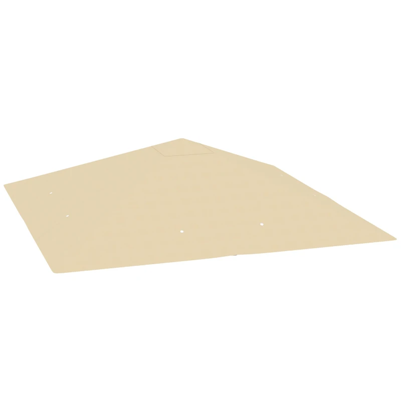 Image of Outsunny 3 x 3(m) Gazebo Canopy Replacement Cover with Drain Holes - Beige TJ Hughes Grey 5063603425866