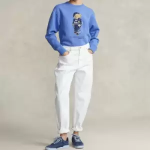 Image of Polo Ralph Lauren Womens Long Sleeve-Sweatshirt - Harbor Island Blue - S