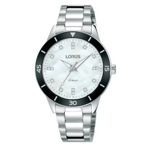 Image of Lorus RG245RX9 Ladies Dress Mop Dial Stainless Steel Bracelet Watch