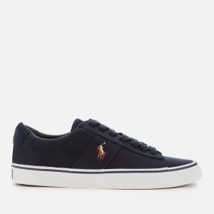 Image of Polo Ralph Lauren Mens Sayer Canvas Low Top Trainers - Aviator Navy - UK 9