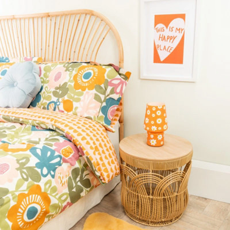 Image of ValueLights Hanya Glass Rechargeable LED Portable Touch Table Lamp Bright Yellow