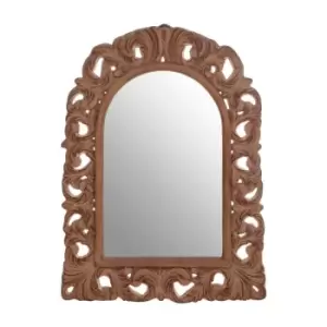 Image of Interiors by PH Antique Brown Arc Leaf Wall Mirror
