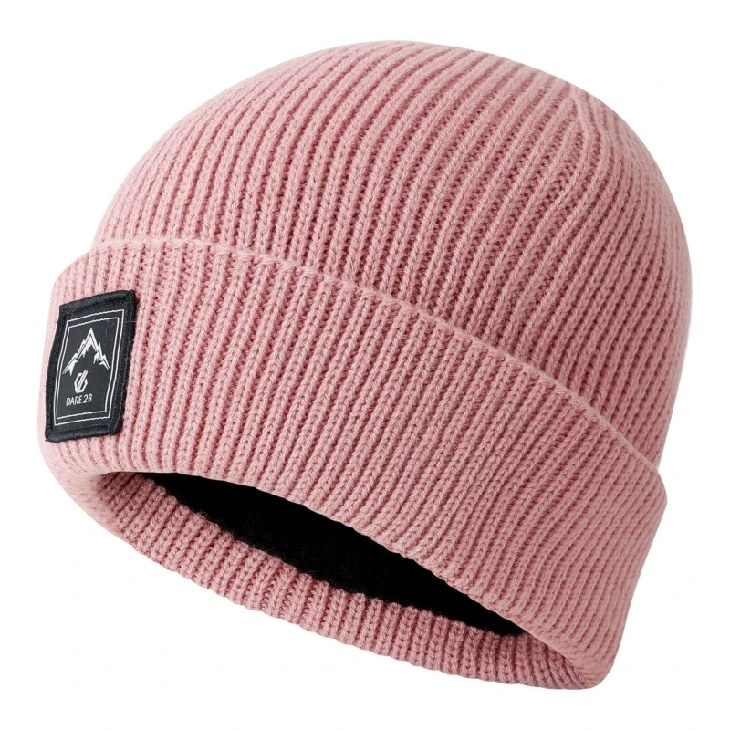 Image of Dare 2b Dare 2b Rider Fleece Lined Insulating Beanie Hat in Pale Pink Pale Pink One Size Unisex 5063516177333