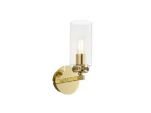 Image of Wall Lamp Switched, 1 x E14, Polished Gold