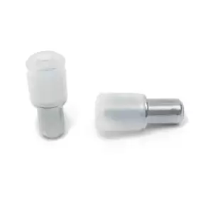 Image of GTV Glass Shelf Supports Plug in Steel Pegs Pins, Pack of 4. with Collar for 5mm